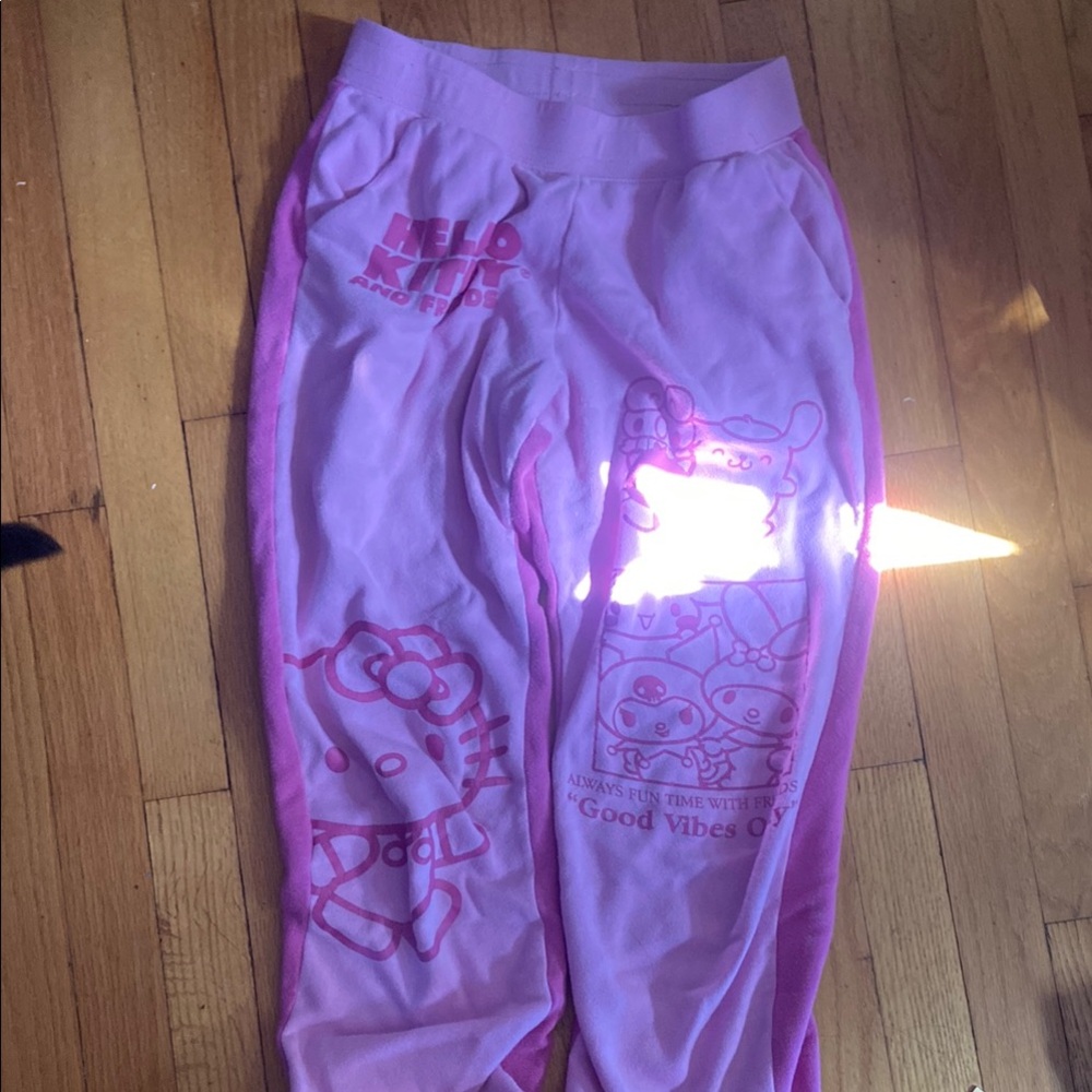 Hello Kitty Pink Joggers with Soft Cotton Feel